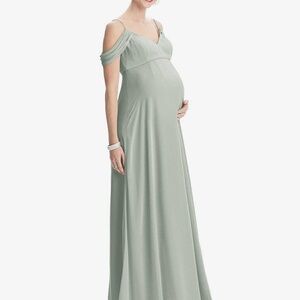 Dessy Collection Willow Green Maternity Dress